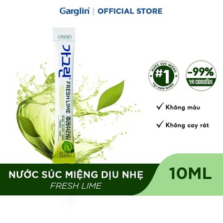 Nước súc miệng the mát gói tiện lợi Garglin Freshlime dung tích 10ml