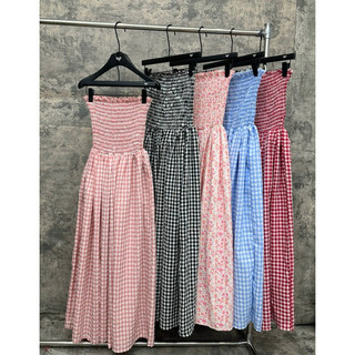 Váy Quây Chun Kẻ Siêu Xinh Mã HAS19