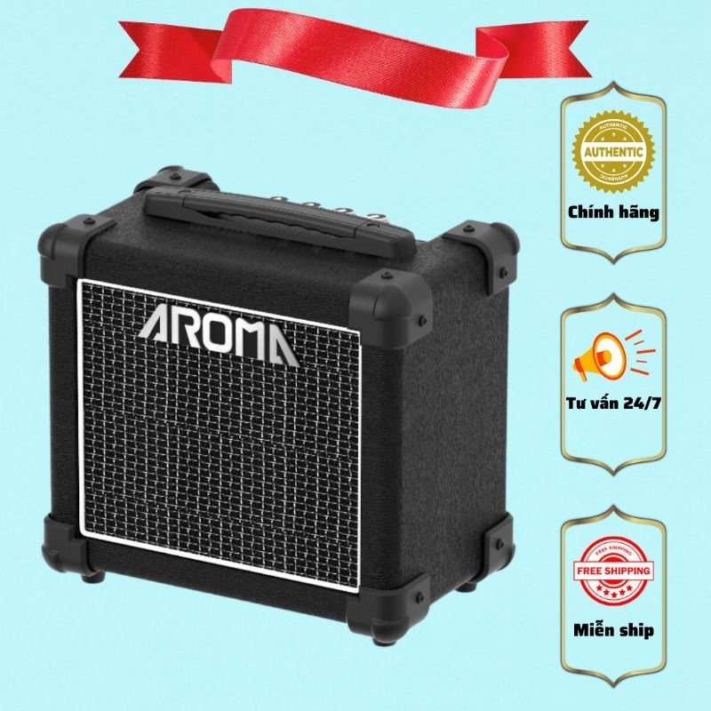 Ampli Guitar điện Aroma AG-10S Bluetooth Amplifier Amply