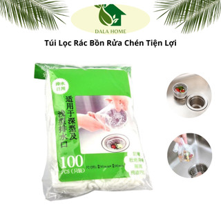 Bịch Combo 100 túi lọc rác bồn rửa chén, bát siêu tiện dụng