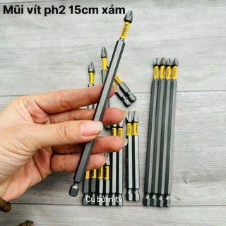 Mũi vít PH2 Dewalt màu xám có từ các loại