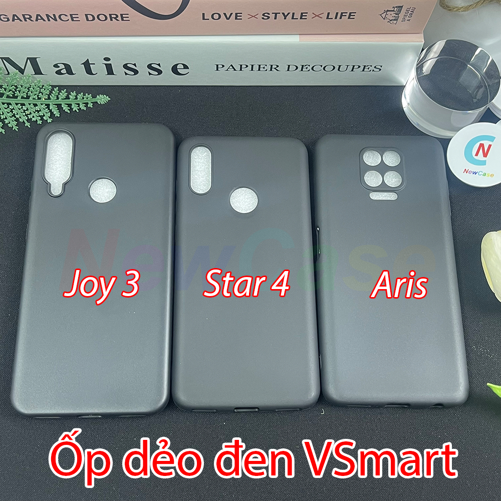 Ốp lưng Vsmart Active 1 / Active 1 Plus / Active 1 / Active 3 / Aris / Aris pro / Bee / Bee 3 dẻo đen