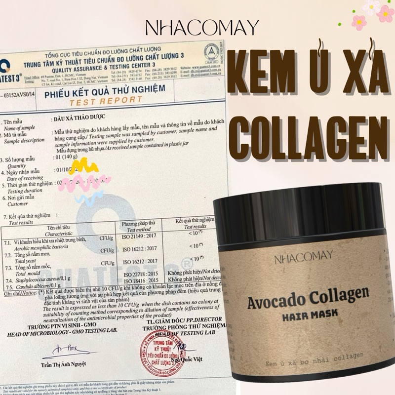Kem ủ - xả tóc Collagen Nhà cô Mây -