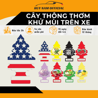  Cây Thông Thơm Khử Mùi Little Trees Treo Xe Ô Tô Tủ Quần Áo Phòng Ngủ Hộc Bàn  mùi hương tùy chọn - HUY NAM OFFICIAL 