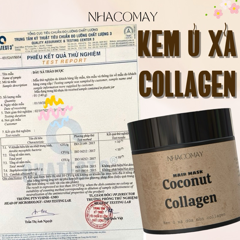 Kem ủ - xả tóc Collagen Nhà cô Mây -