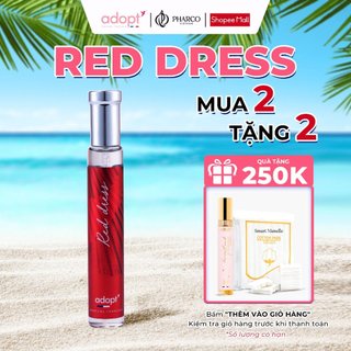  Nước hoa nữ thuần chay ADOPT Red Dress EDP 30ML hương Cam Bergamot và Hoa Đào ngọt ngào