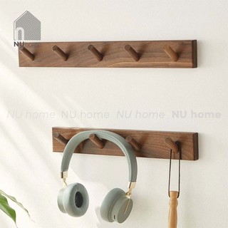 Móc gỗ treo đồ - Lin | NU Home | móc treo quần áo mũ nón thiết kế mộc mạc theo phong cách Nhật Bản