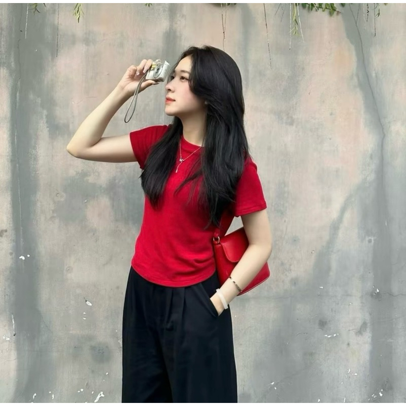 Áo thun babytee form ôm body chất co dãn