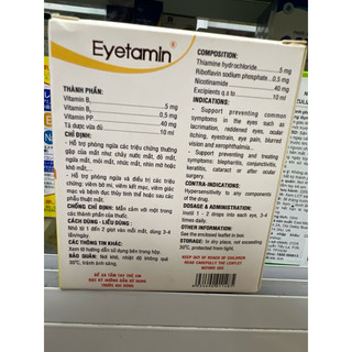 Nhỏ dưỡng mắt eyetamin