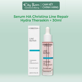  Serum HA siêu cấp ẩm giảm nếp nhăn Christina Line Repair Hydra Theraskin + 30ml | Cây Rơm Cosmetics 