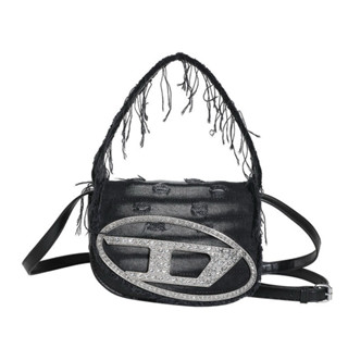 Túi Xách Nữ Cầm Tay Đính Đá Tua Rách Phong Cách Hàn Quốc Size 20  (không kèm box) - BYBAG BBM11