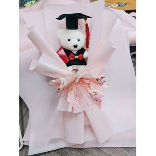 Bó hoa gấu bông bé tôt nghiệp gấu cử nhân