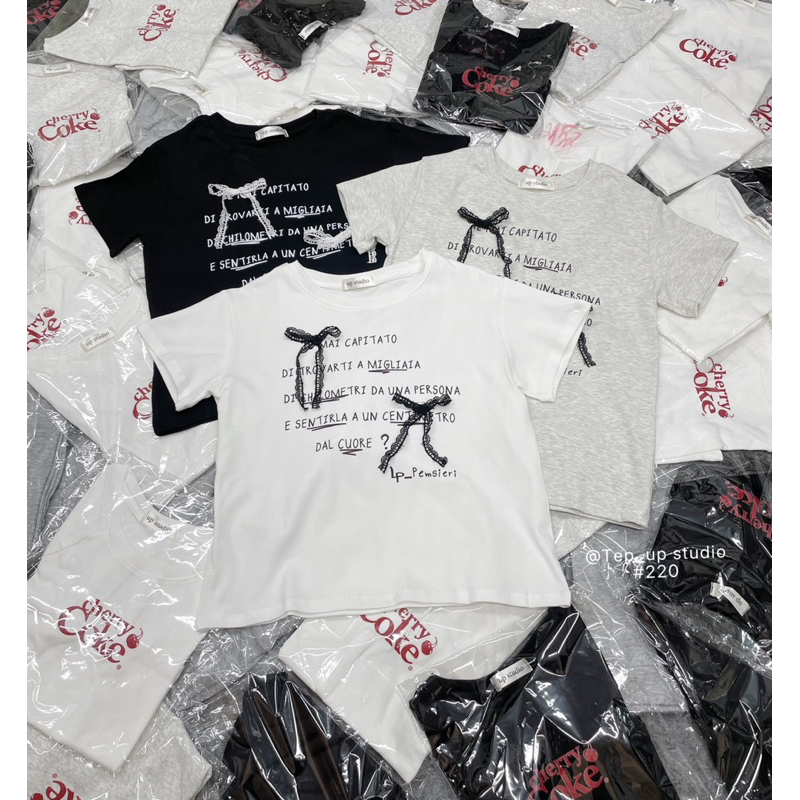 Áo Babytee Nơ Ren 220