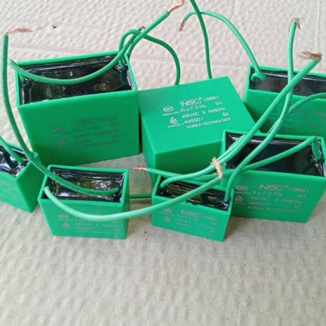 Tụ điện NSC, tụ vuông mầu xanh