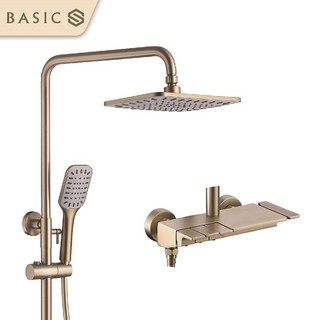 Sen Cây Tắm Nghệ Thuật Basic BW-82886BG, Chất Liệu Đồng Mạ PVD Gold Cao Cấp, Độ Sáng Bóng Lâu Dài