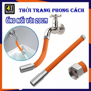 Ống Nối Vòi Nước Tăng Áp 20Cm - Đầu Vòi Xịt Nước Nối Dài Uốn Cong 720 Độ Linh Hoạt - Vòi Hồ , Vòi Nước Rửa Chén Bát