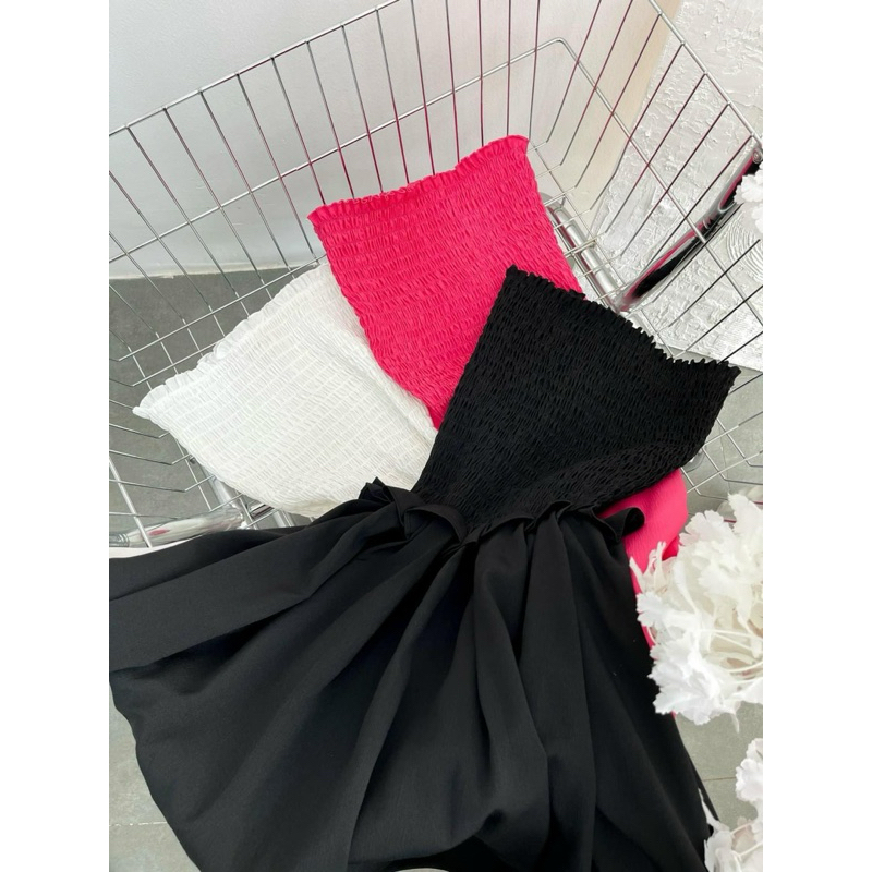 Đầm maxi bo chun cúp ngực