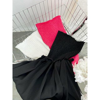 Đầm maxi bo chun cúp ngực