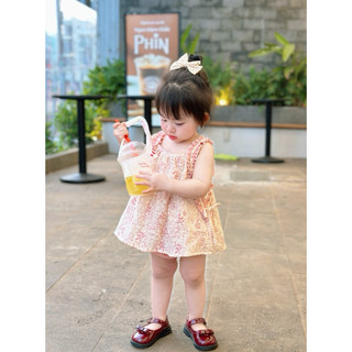Combo 2 bộ dây muslin bé gái