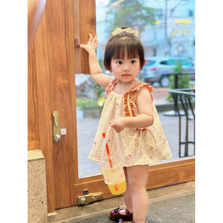 Combo 2 bộ dây muslin bé gái