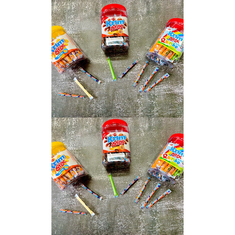 Kẹo Krim Stix hủ 100 que ( đủ vị )
