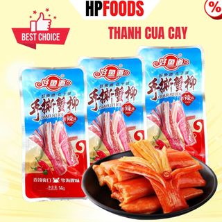 Combo 10 cái Thanh cua cay ăn liền-Đồ ăn vặt thanh cua cay tẩm vị tứ xuyên ăn liền