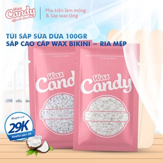 Sáp wax lông hard wax bean Cúc Oải hương Chocolate 12 màu túi 100g