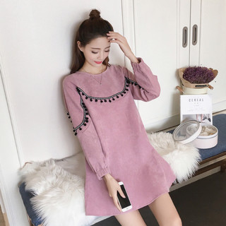 Váy nhung tăm dáng chữ A thời trang