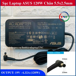 Sạc Laptop Asus 19V 6.32A (120W) chân 5.5x2.5mm - đầu sạc 5.5m - Asus Gaming GL552 GL551 GL551JX GL552JX GL552VX GL552VW