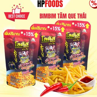 Snack bim bim que vị bò nướng Thái Lan gói 25g-1 gói Snack vị bò nướng cay ngon