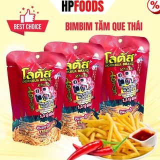 Snack bim bim que Thai Lan Xanh Đỏ Cam gói 20g-Đồ ăn vặt Bim bim Thái Lan