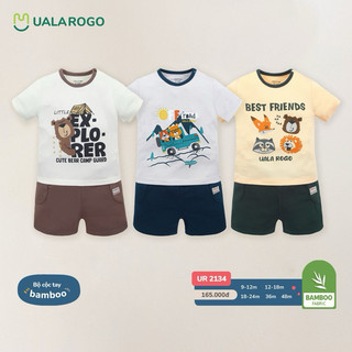 [Uala Rogo] [Sale] Bộ cộc tay Uala Rogo chất petit cho bé trai bé gái