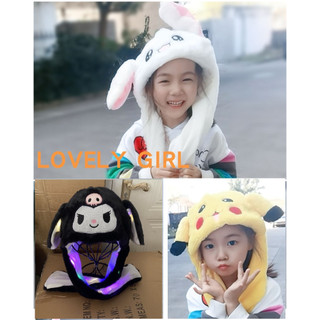 Nón, mũ tai thỏ vẫy, giật hai tai