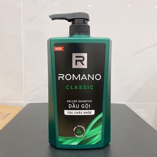 Dầu Gội ROMANO CLASSIC Hương Nước Hoa Cho Tóc Chắc Khỏe 650g ( Xanh Lá )
