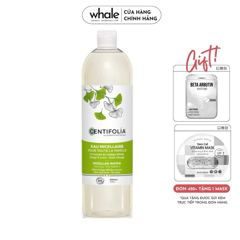 Nước Tẩy Trang Centifolia Micellar Water (500ml)