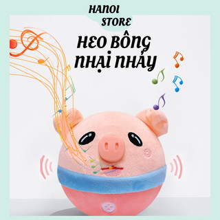 Heo nhảy và nhại giọng đồ chơi cho bé an toàn có tặng kèm cáp sạc bản đặc biệt có thể tháo dời vỏ