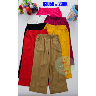 Quần lửng ống suông lưng thun