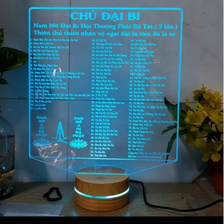Chú Đại Bi 84 câu , Đèn led điều chỉnh 1 màu và 16 màu, dễ đọc dễ nhìn -🙏An Nhiên st 🙏
