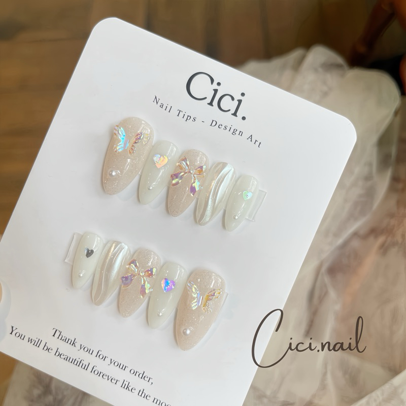 🌷CICI.NAILBOX🌷 Móng Giả Thiết Kế Đính Charm Lấp Lánh Gel Nổi | BigBuy360 - bigbuy360.vn