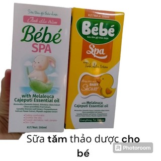 Sữa tắm gội thảo dược tinh dầu tràm bé bé Spa chai 200ml