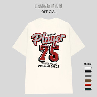 Áo Thun, Áo Phông Unisex Tay Lỡ CARADLA Mã TN PLAYER Chất Cotton Mềm Mịn Co Dãn Thoáng Mát Form Rộng Cho Nam Nữ