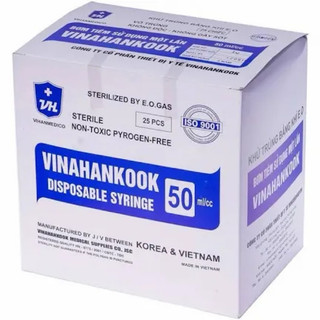 bơm tiêm sử dụng 1 lần VINAHANCOOK đủ size