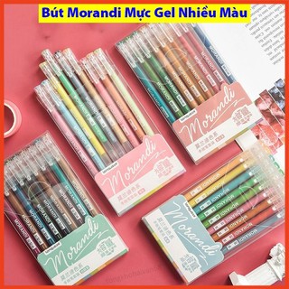 Set 9 bút gel nhiều màu Morandi ngòi 0.5mm cho học sinh bút màu dễ thương bút mực morandi màu sắc khác nhau