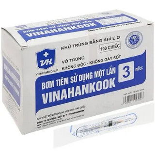 bơm tiêm sử dụng 1 lần VINAHANCOOK đủ size