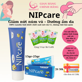 (Chính Hãng) Kem dưỡng NIPcare giảm nứt đầu ti cho mẹ, chống khô da, nứt nẻ, chống hăm 15gr-25gr