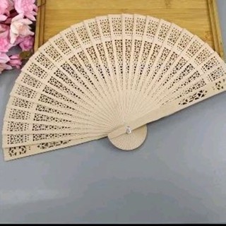  Quạt gỗ cổ trang múa văn nghệ chụp ảnh làm tháp bánh 