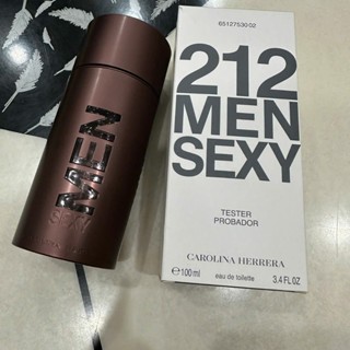  Tester Carolina Herrera 212 Sexy Men EDT 100ml – Nước Hoa Nam Quyến Rũ Có Nắp  Hộp Giấy Như Hình  