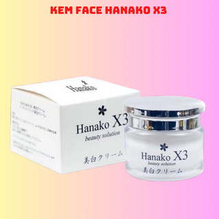 Kem Face Hanako X3 Japan Dưỡng trắng sáng da Hũ 12g