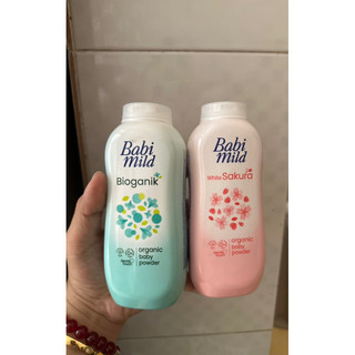 Combo 5 chai phấn Babi Mild hồng White Sakura 160g