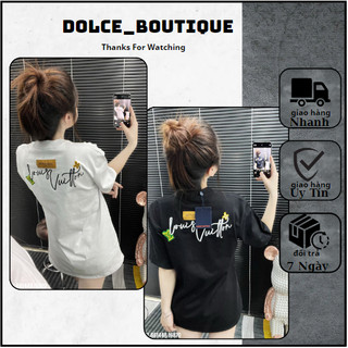 Áo Phông Thời Trang Nam Nữ Lệ Vy Hoạ TiếT Logo In Sau Lưng Mẫu Siêu Đẹp- Áo Phông Thời Trang Nam Nữ Lệ Vy